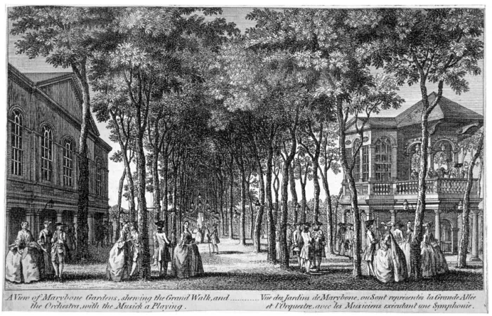 Framed Print : Marylebone Gardens, Marylebone, London, 1761 Framed Print : Marylebone Gardens, Marylebone, London, 1761
