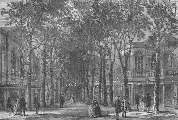 Framed Print : Marylebone Gardens, Westminster, London, 1870 (1878) Framed Print : Marylebone Gardens, Westminster, London, 1870 (1878)