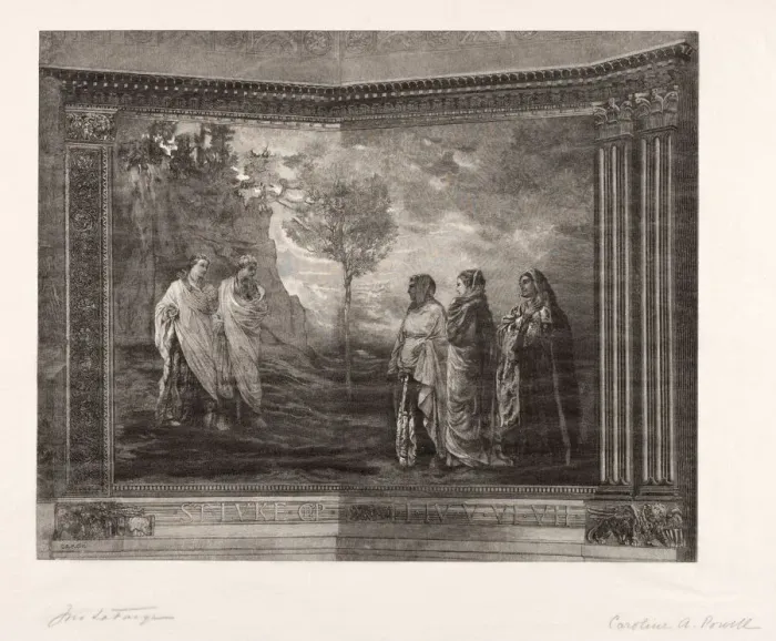 Framed Print : The Three Marys, 1887. Creator: Caroline Amelia Powell (American, 1852-1935) Framed Print : The Three Marys, 1887. Creator: Caroline Amelia Powell (American, 1852-1935)