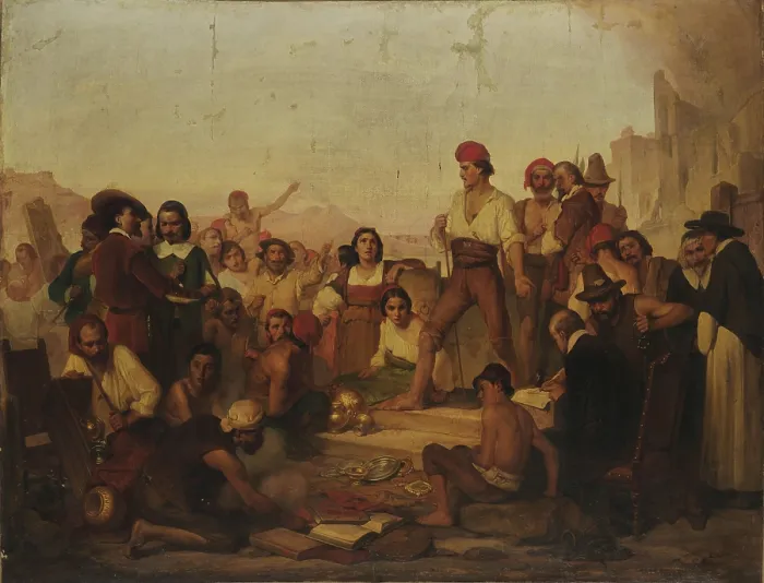 Framed Print : Masaniello, 1857. Creator: Mazza, Giuseppe (1817-1884) Framed Print : Masaniello, 1857. Creator: Mazza, Giuseppe (1817-1884)