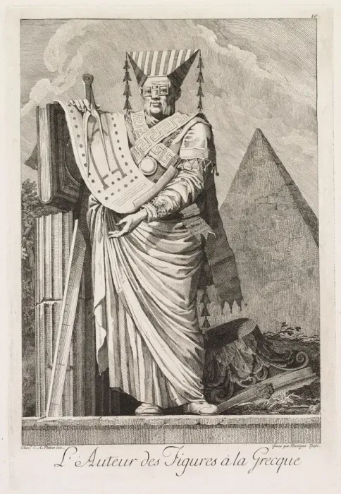 Framed Print : Mascarade a la Grecque: LAuteur des figures a la Grecque (Plate 10), 1771 Framed Print : Mascarade a la Grecque: LAuteur des figures a la Grecque (Plate 10), 1771
