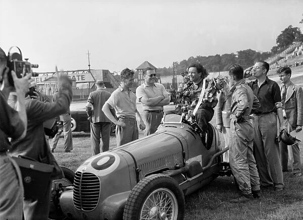 Maserati of JP Wakefield, second in the JCC International Trophy, Brooklands, 1937