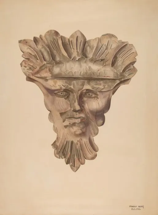 Framed Print : Mask, c. 1939. Creator: Harry King Framed Print : Mask, c. 1939. Creator: Harry King