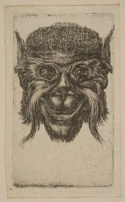 Framed Print : Mask. Creator: Attributed to Stefano della Bella (Italian, Florence 1610-1664 Florence) Framed Print : Mask. Creator: Attributed to Stefano della Bella (Italian, Florence 1610-1664 Florence)
