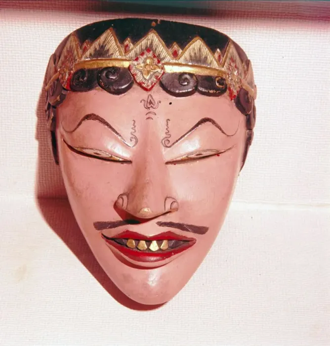 Framed Print : Mask from Java of Man with Gold Teeth Framed Print : Mask from Java of Man with Gold Teeth