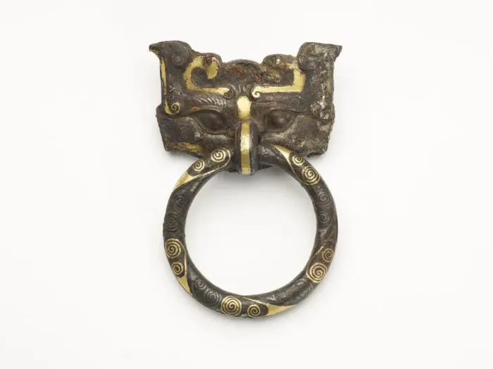 Framed Print : Mask and ring handle, Eastern Zhou dynasty, 5th-4th century BCE. Creator: Unknown Framed Print : Mask and ring handle, Eastern Zhou dynasty, 5th-4th century BCE. Creator: Unknown