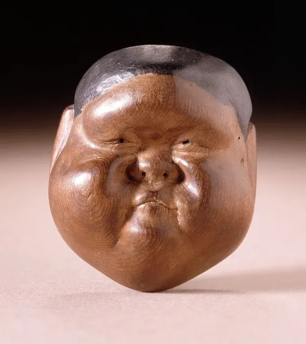 Framed Print : Mask of Sumo, 18th century. Creator: Unknown Framed Print : Mask of Sumo, 18th century. Creator: Unknown