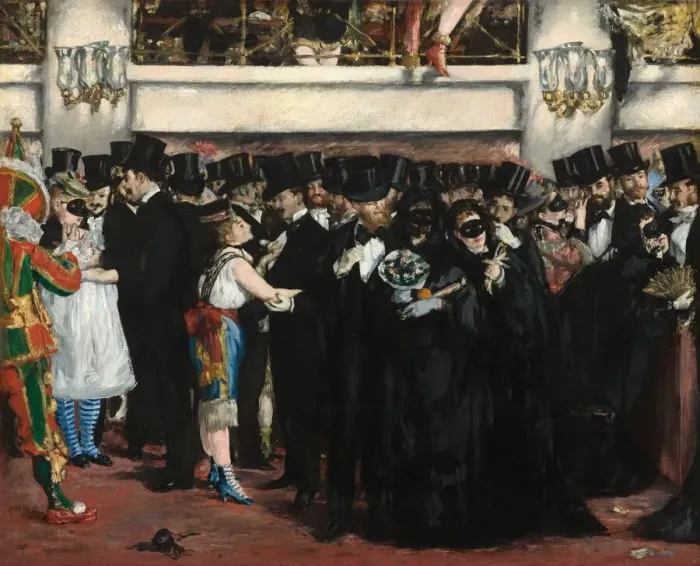 Framed Print : Masked Ball at the Opera, 1873. Creator: Edouard Manet Framed Print : Masked Ball at the Opera, 1873. Creator: Edouard Manet