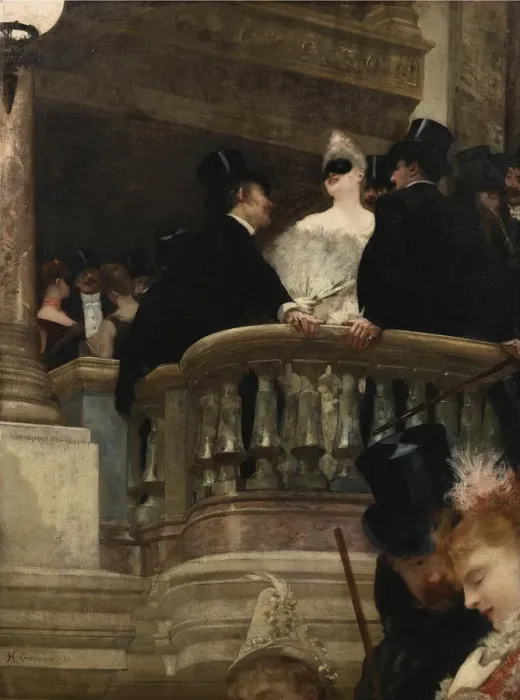 Framed Print : Masked Ball at the Opera, 1886. Artist: Gervex, Henri (1852-1929) Framed Print : Masked Ball at the Opera, 1886. Artist: Gervex, Henri (1852-1929)
