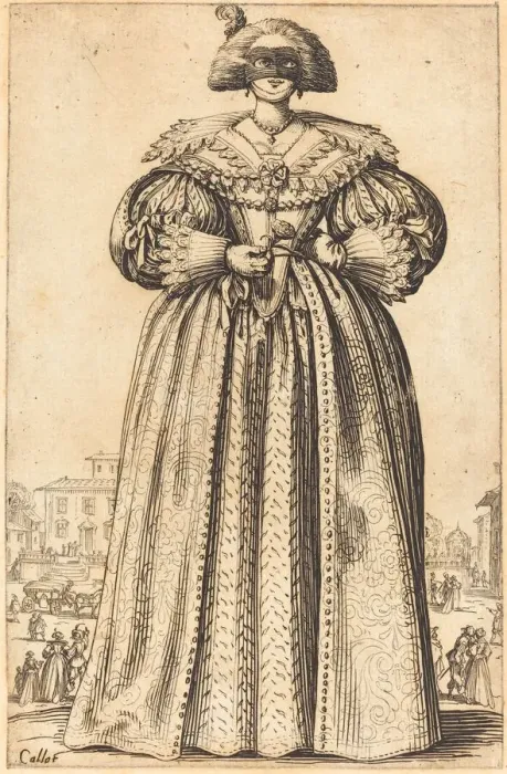 Framed Print : Masked Noble Woman, c. 1620 / 1623. Creator: Jacques Callot Framed Print : Masked Noble Woman, c. 1620 / 1623. Creator: Jacques Callot