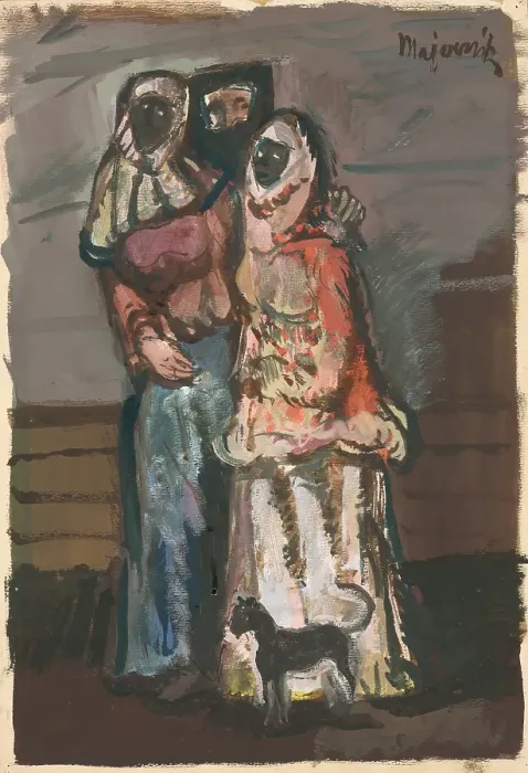 Framed Print : Masks, 1940. Creator: Cyprian Majernik Framed Print : Masks, 1940. Creator: Cyprian Majernik