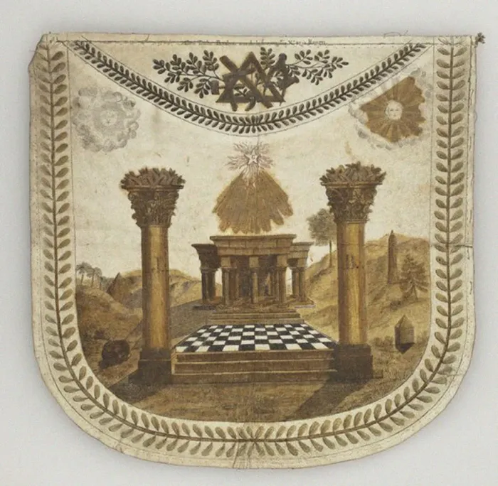 Framed Print : Masonic Master Apron, Russia Framed Print : Masonic Master Apron, Russia