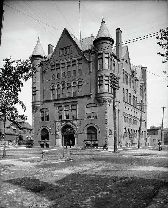 Framed Print : Masonic Temple, Saginaw, Mich. between 1900 and 1910. Creator: Unknown Framed Print : Masonic Temple, Saginaw, Mich. between 1900 and 1910. Creator: Unknown