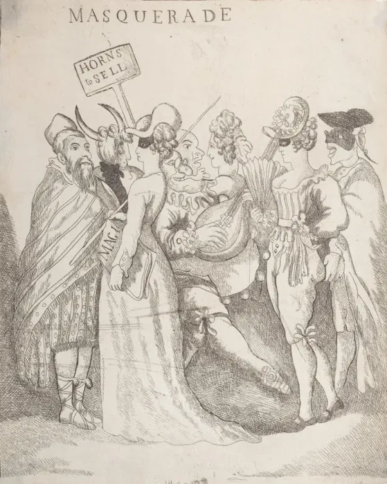 Framed Print : Masquerade, [August 30, 1811], copy after. [August 30, 1811], copy after
