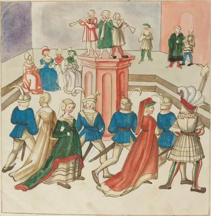 Framed Print : Masquerade, c. 1515. Creator: Unknown Framed Print : Masquerade, c. 1515. Creator: Unknown