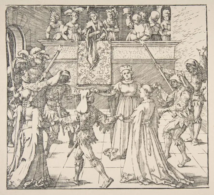 Framed Print : Masquerade Dance with Torches, 1922. Creator: Albrecht Durer Framed Print : Masquerade Dance with Torches, 1922. Creator: Albrecht Durer