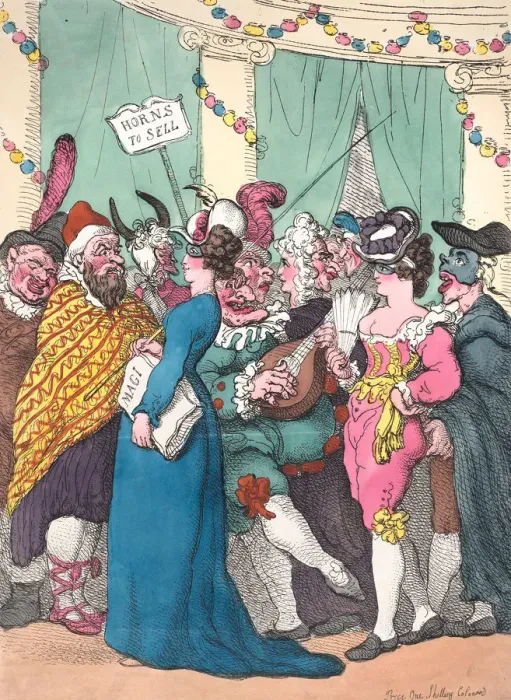 Framed Print : Masquerading, August 30, 1811. August 30, 1811. Creator: Thomas Rowlandson Framed Print : Masquerading, August 30, 1811. August 30, 1811. Creator: Thomas Rowlandson