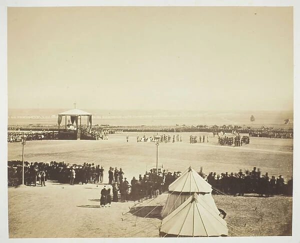 Mass, Camp de Chalons, 1857. Creator: Gustave Le Gray