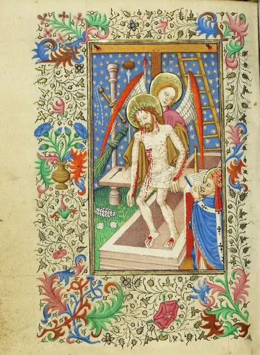 Framed Print : The Mass of Saint Gregory; Book of Hours, about 1430-1440. Creator: Fastolf Master Framed Print : The Mass of Saint Gregory; Book of Hours, about 1430-1440. Creator: Fastolf Master