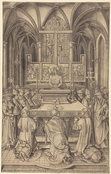 The Mass of Saint Gregory, c. 1490 / 1500. Creator: Israhel van Meckenem