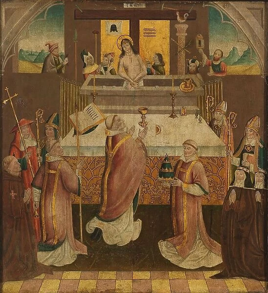 Mass of Saint Gregory, c.1500. Creator: Anon