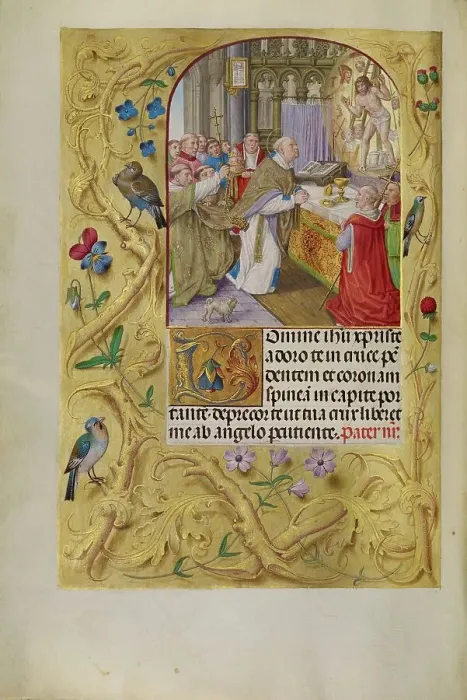Framed Print : The Mass of Saint Gregory; Spinola Hours, about 1510-1520. Creator: Master of the Lubeck Bible Framed Print : The Mass of Saint Gregory; Spinola Hours, about 1510-1520. Creator: Master of the Lubeck Bible
