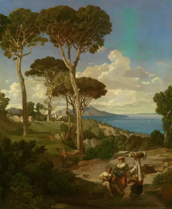 Framed Print : Massa near Sorrento, 1846. Creator: Jean Joseph Francois Bellel Framed Print : Massa near Sorrento, 1846. Creator: Jean Joseph Francois Bellel