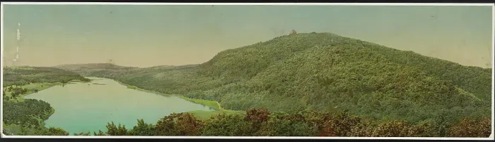 Framed Print : Massachusetts, Mount Tom (near Holyoke), c1905. Creator: William H. Jackson Framed Print : Massachusetts, Mount Tom (near Holyoke), c1905. Creator: William H. Jackson