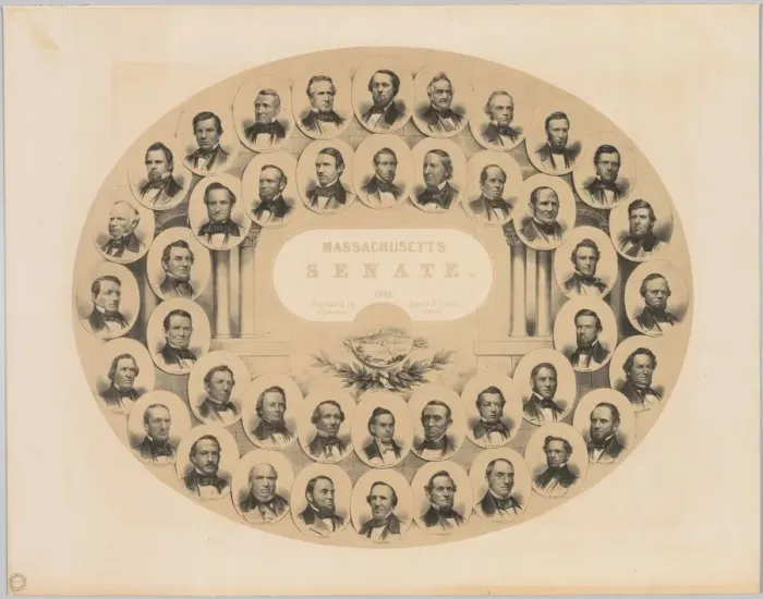 Framed Print : Massachusetts Senate, 1856. Creator: Winslow Homer (American, 1836-1910) Framed Print : Massachusetts Senate, 1856. Creator: Winslow Homer (American, 1836-1910)