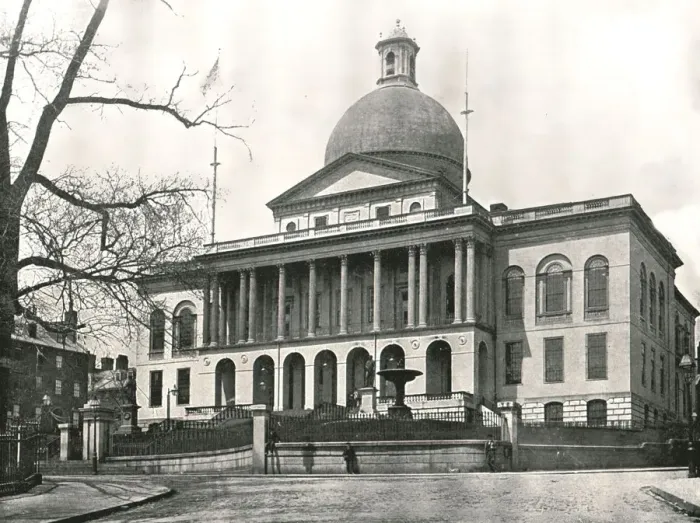 Framed Print : The Massachusetts State House, Boston, USA, 1895. Creator: W &s Ltd Framed Print : The Massachusetts State House, Boston, USA, 1895. Creator: W &s Ltd