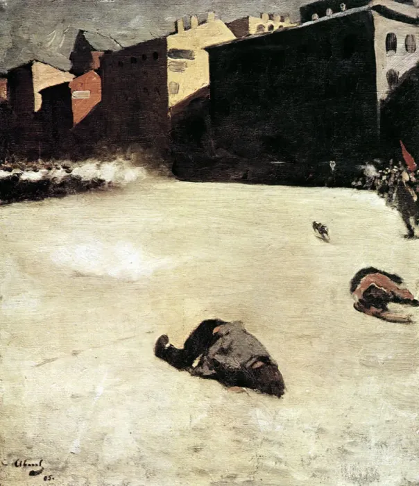 Framed Print : The Massacre, 1905. Artist: Sergei Ivanov Framed Print : The Massacre, 1905. Artist: Sergei Ivanov