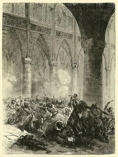The Massacre at Beziers, (1209), 1890. Creator: Unknown