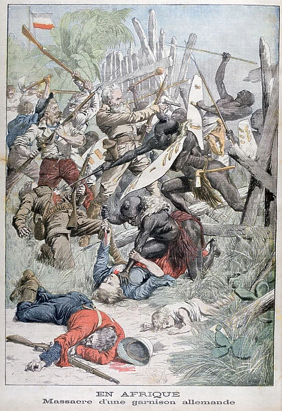 Massacre of a German Garrison in Damaraland, South-West Africa, 1903