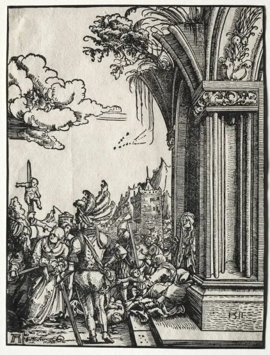 Framed Print : The Massacre of the Innocents, 1511. Creator: Albrecht Altdorfer (German, c. 1480-1538)
