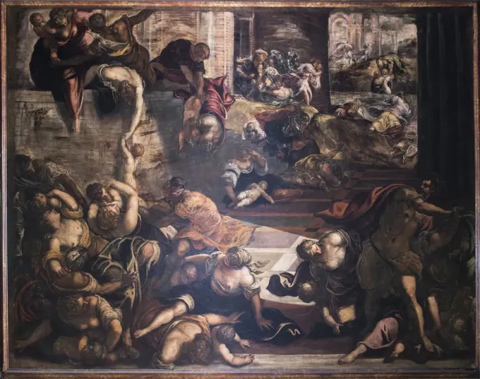 Framed Print : The Massacre of the Innocents, 1582-1585. Creator: Tintoretto, Jacopo (1518-1594) Framed Print : The Massacre of the Innocents, 1582-1585. Creator: Tintoretto, Jacopo (1518-1594)