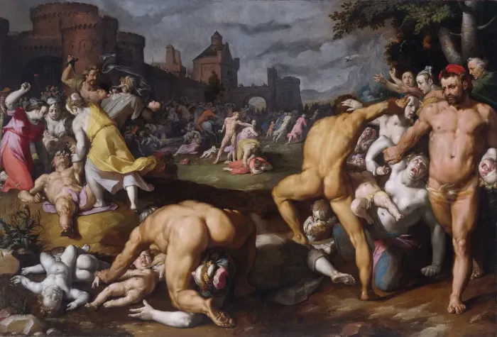 Framed Print : The Massacre of the Innocents, 1590. Artist: Haarlem, Cornelis Cornelisz. van (1562-1638) Framed Print : The Massacre of the Innocents, 1590. Artist: Haarlem, Cornelis Cornelisz. van (1562-1638)
