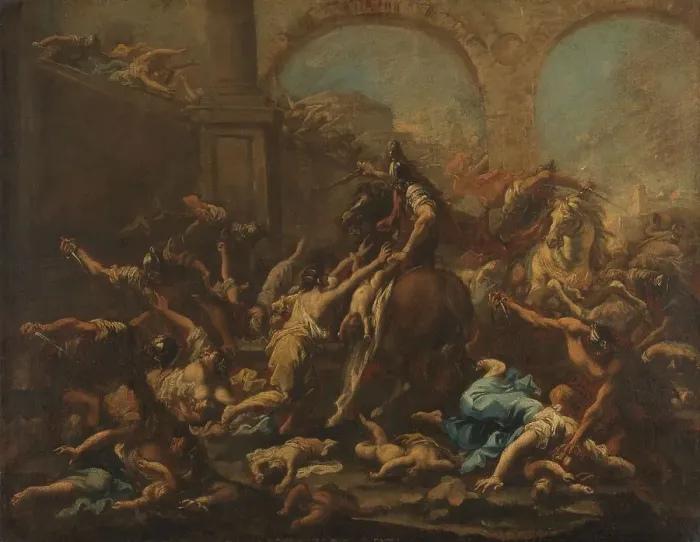 Framed Print : Massacre of the Innocents, 1715-1740. Creator: Alessandro Magnasco Framed Print : Massacre of the Innocents, 1715-1740. Creator: Alessandro Magnasco