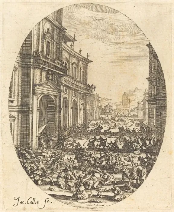Framed Print : The Massacre of the Innocents, c. 1622. Creator: Jacques Callot Framed Print : The Massacre of the Innocents, c. 1622. Creator: Jacques Callot
