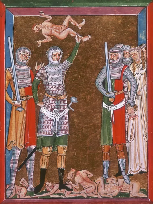 Framed Print : The Massacre of the Innocents, c1350. Creator: Unknown Framed Print : The Massacre of the Innocents, c1350. Creator: Unknown