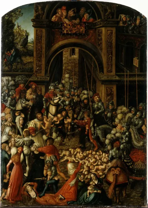 Framed Print : The Massacre of the Innocents, ca 1515
