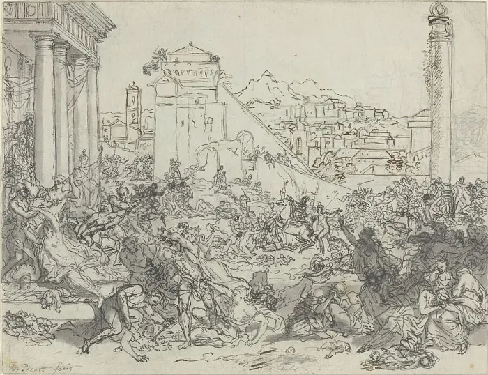 Framed Print : Massacre of the Innocents. Creators: Bernard Picart, Nicolas Boileau Despreaux Framed Print : Massacre of the Innocents. Creators: Bernard Picart, Nicolas Boileau Despreaux