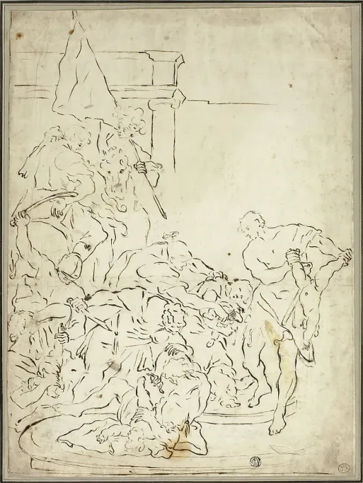 Framed Print : Massacre of the Innocents, n.d. Creators: Francesco Solimena, Lodovico Carracci Framed Print : Massacre of the Innocents, n.d. Creators: Francesco Solimena, Lodovico Carracci