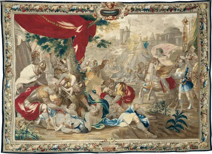 Framed Print : The Massacre at Jerusalem, from The Story of Titus and Vespasian, Brussels, 1650 / 75 Framed Print : The Massacre at Jerusalem, from The Story of Titus and Vespasian, Brussels, 1650 / 75
