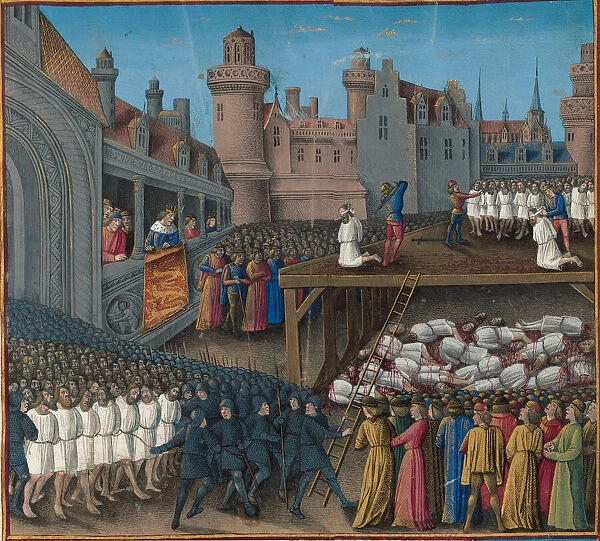 Massacre of the Saracen prisoners, ordered by King Richard the Lionheart, 1191, 1474-1475