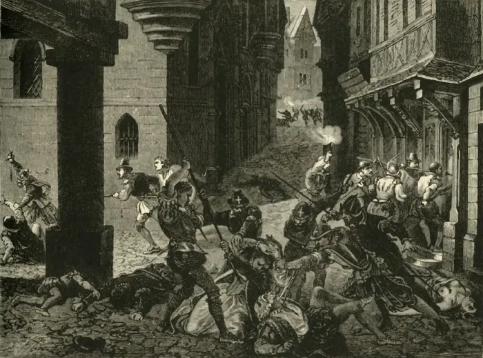 Framed Print : The Massacre of St. Bartholomew, (1572), 1890. Creator: Unknown Framed Print : The Massacre of St. Bartholomew, (1572), 1890. Creator: Unknown