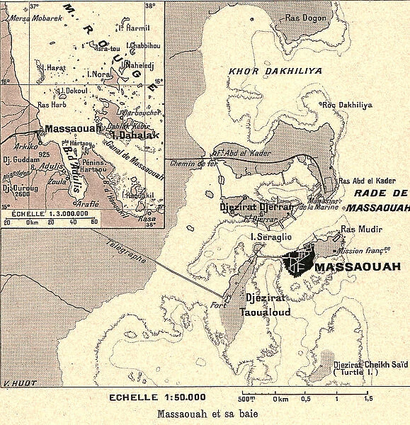 'Massaouah et sa baie; Le Nord-Est Africain, 1914. Creator: Unknown
