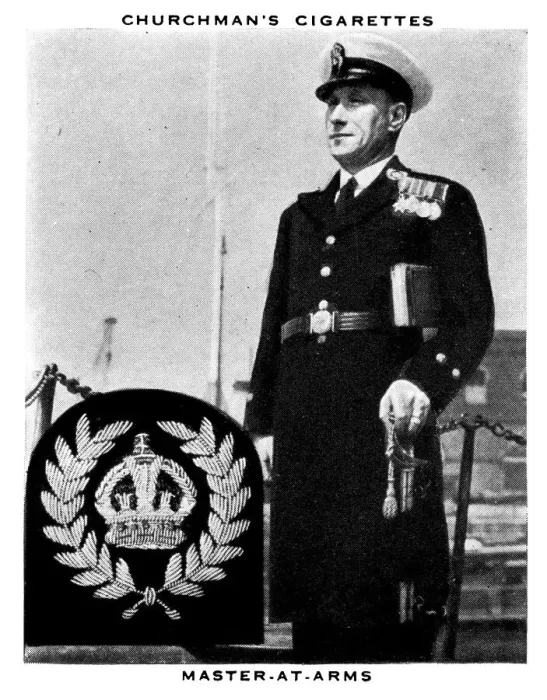 Framed Print : Master-At-Arms, 1937. Artist: WA & AC Churchman Framed Print : Master-At-Arms, 1937. Artist: WA & AC Churchman