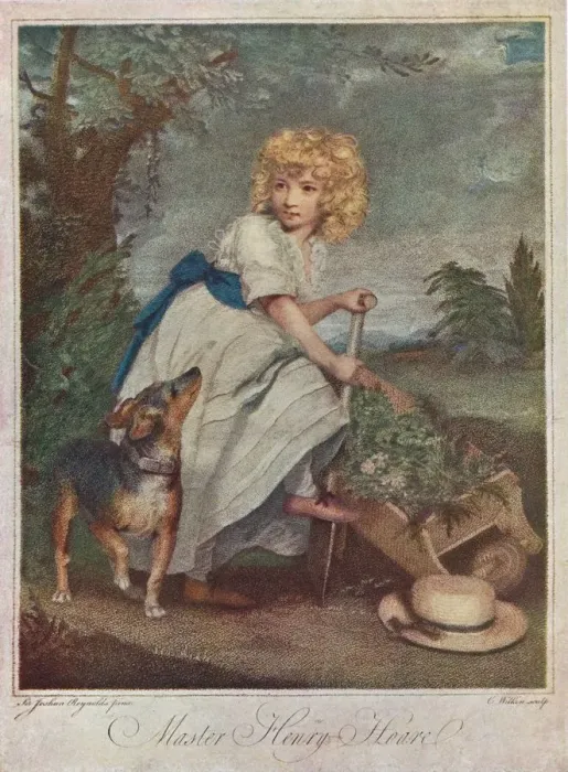 Framed Print : Master Henry Hoare (1784-1836), as a Boy, Gardening, 1883 (1906). Artist: Charles Wilkinson Framed Print : Master Henry Hoare (1784-1836), as a Boy, Gardening, 1883 (1906). Artist: Charles Wilkinson