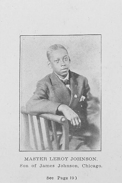 Master Leroy Johnson; Son of James Johnson, Chicago, 1907. Creator: Unknown