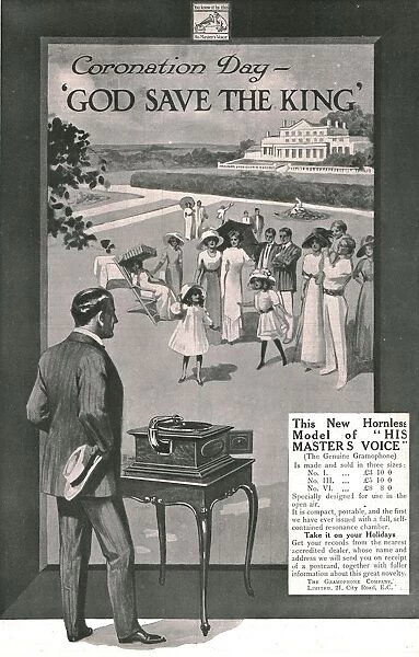 His Masters Voice advertisement, 1911. Creator: Unknown